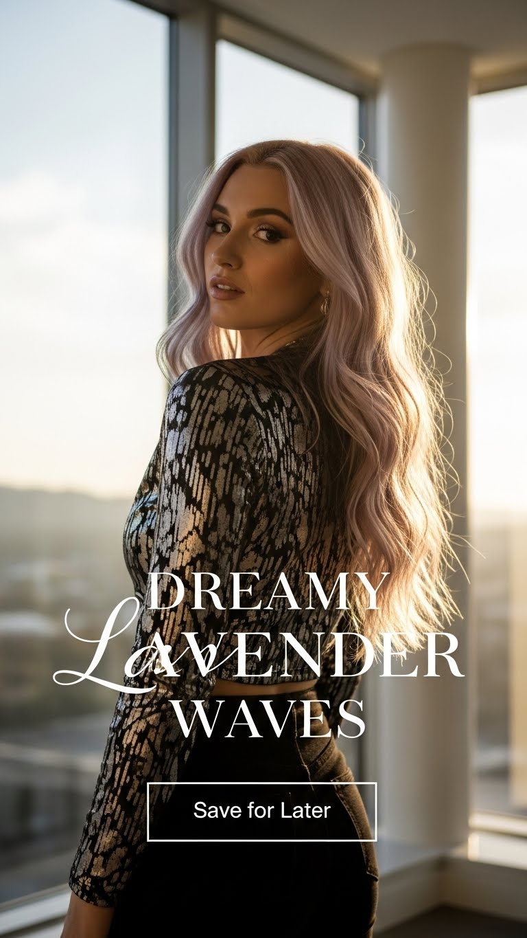 Ethereal Lavender Waves