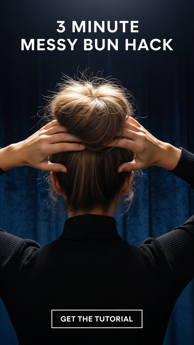 The 3-Minute Messy Bun Hack for Volume
